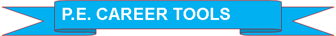 Up Ribbon:  P.E. CAREER TOOLS